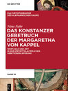 Das Konstanzer Gebetbuch der Margaretha von Kappel
